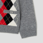 GANNI Cashmere Wool Mix Cardigan – Grey