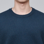 Minimal Crew Neck Knit — Turquoise