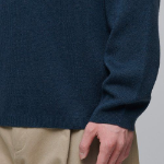 Minimal Crew Neck Knit — Turquoise