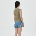 GANNI Cotton Mix Vest – Paloma Melange