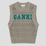 GANNI Cotton Mix Vest – Paloma Melange
