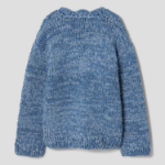 GANNI Denim Handknit Cardigan – Sky Blue