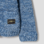 GANNI Denim Handknit Cardigan – Sky Blue