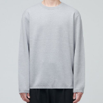 Minimal Crew Neck Knit — Light Grey