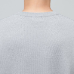 Minimal Crew Neck Knit — Light Grey