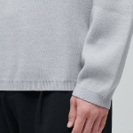 Minimal Crew Neck Knit — Light Grey