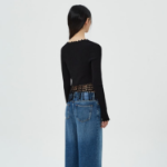 Кардиган из вискозы с кружевом и бахромой QN5351R08Q