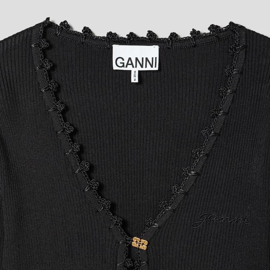 Кардиган из вискозы с кружевом и бахромой QN5351R08Q