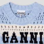 Полосатый вязаный жилет из хлопковой смеси Cotton Mix Striped Vest – Soft Chambray