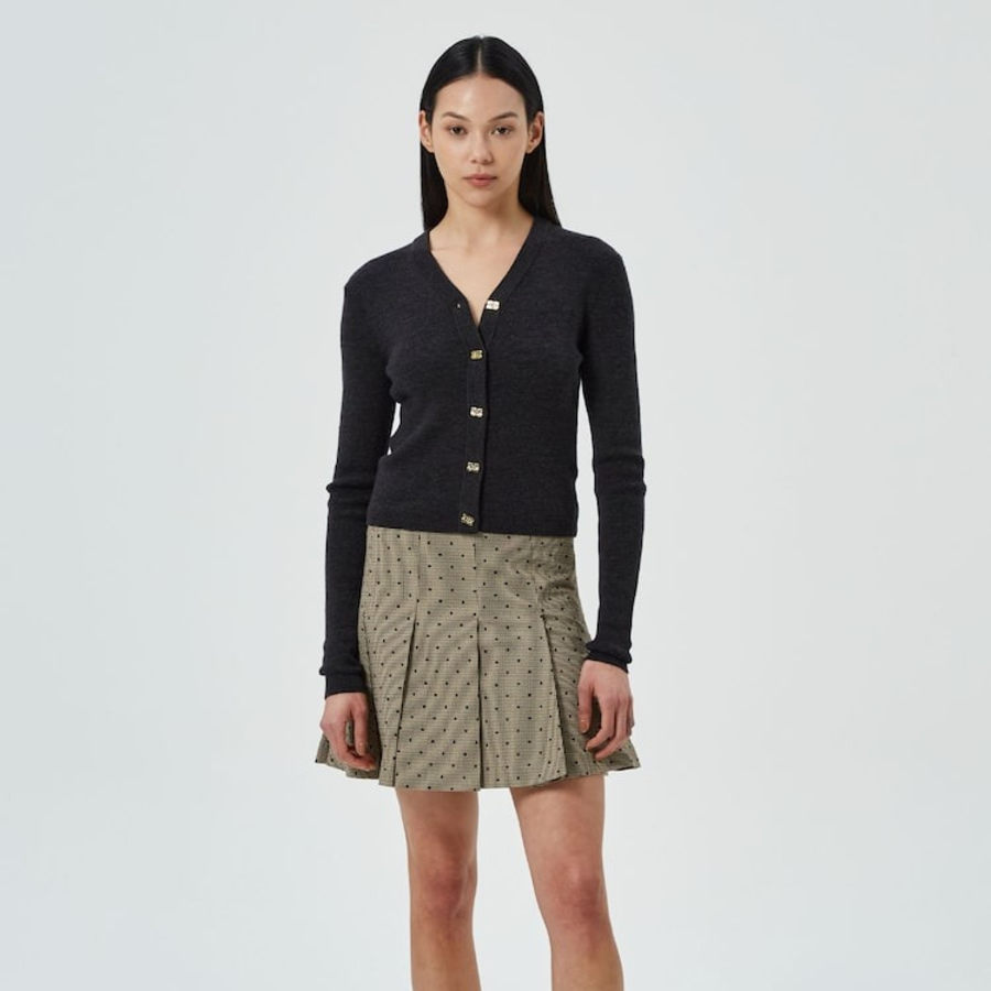 Кардиган Mini Ribbed Merino Cardigan – Phantom