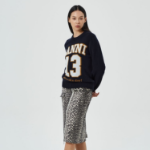 GANNI Graphic Wool Mix Baseball Crewneck – Sky Captain