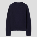 GANNI Graphic Wool Mix Baseball Crewneck – Sky Captain