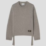 GANNI Future Wool Mix Oversized O-neck – Dusty Olive