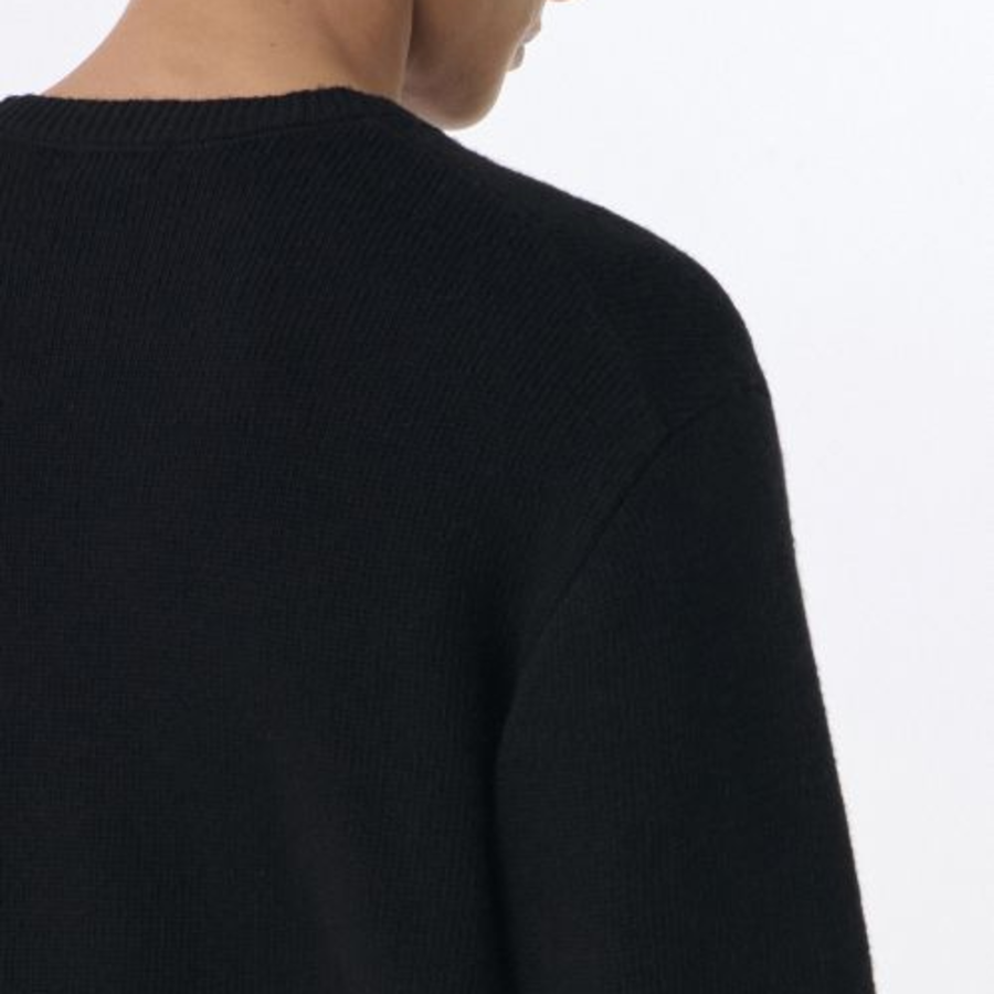 Essential Crew Neck Knit — Black