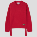 GANNI Future Wool Mix Oversized O-neck – Racing Red