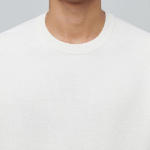 Minimal Crew Neck Knit — Cream