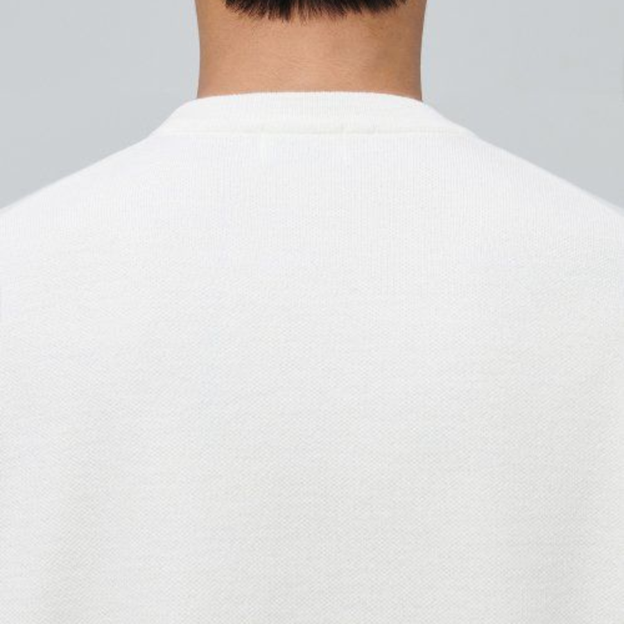 Minimal Crew Neck Knit — Cream