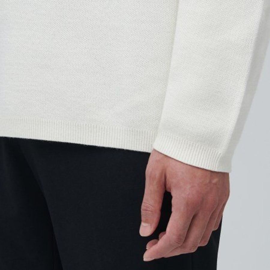 Minimal Crew Neck Knit — Cream