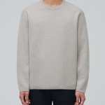 Minimal Crew Neck Knit — Mushroom