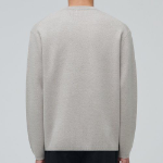 Minimal Crew Neck Knit — Mushroom