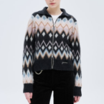 GANNI Fine Brushed Alpaca Cardigan - Black