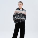 GANNI Fine Brushed Alpaca Cardigan - Black