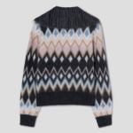 GANNI Fine Brushed Alpaca Cardigan - Black