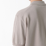Washable Supima Cotton Knitted Polo Shirt — Mushroom