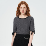 GANNI Cashmere Mix T-Shirt – Ash