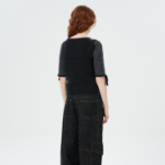 GANNI Cashmere Mix Strap Top – Ash