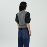 GANNI Graphic Wool Vest – Grey