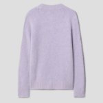 GANNI Brushed Alpaca O-Neck – Lavenda