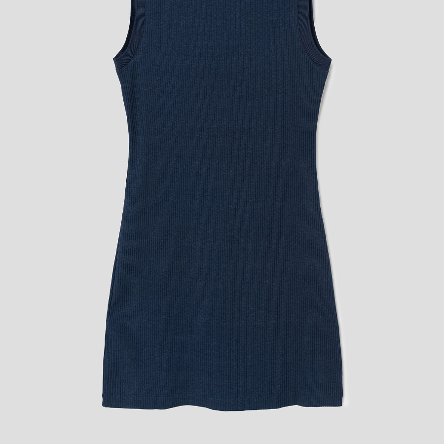 Maison Kitsune Women Baby Fox Patch Ribbed Dress