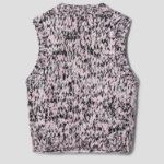 GANNI Graphic Wool Handknit Vest – Light Pink