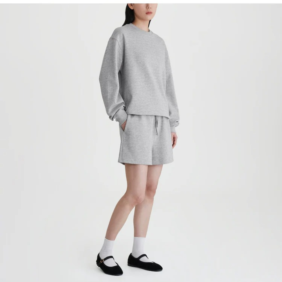 JAJU Sweat Half Pants (Melange Gray) — комфорт и удобство для активного отдыха и повседневной носки