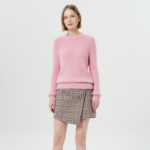 GANNI Brushed Alpaca O-Neck – Light Pink