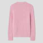 GANNI Brushed Alpaca O-Neck – Light Pink