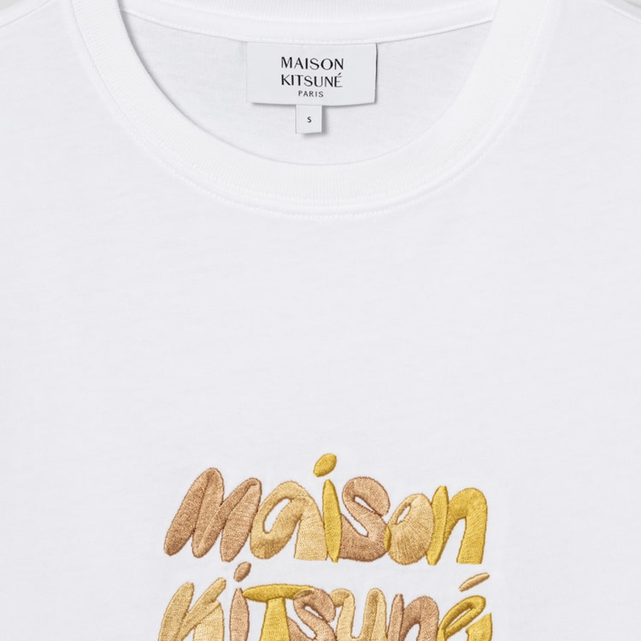Maison Kitsune Women Bubble Logo Drawstring Comfort Tee-Shirt