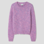 GANNI Alpaca Cotton Mix O-Neck – Rose Violet