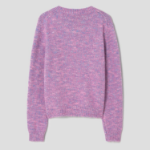 GANNI Alpaca Cotton Mix O-Neck – Rose Violet