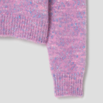 GANNI Alpaca Cotton Mix O-Neck – Rose Violet