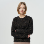 GANNI Alpaca Cotton Mix O-Neck – Black