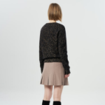 GANNI Alpaca Cotton Mix O-Neck – Black