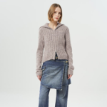 GANNI Alpaca Cotton Mix Highneck – Safari