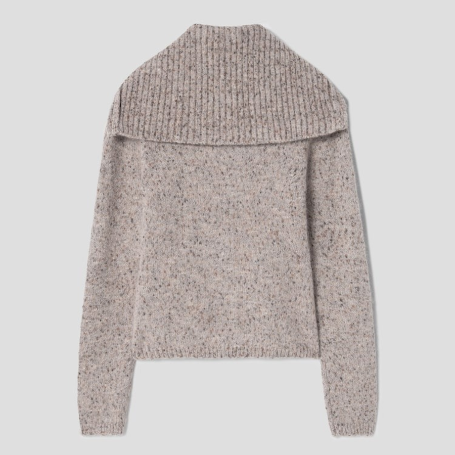 GANNI Alpaca Cotton Mix Highneck – Safari