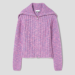 GANNI Alpaca Cotton Mix Highneck – Rose Violet