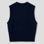 GANNI Graphic Soft Wool Mix Vest – Sky Captain