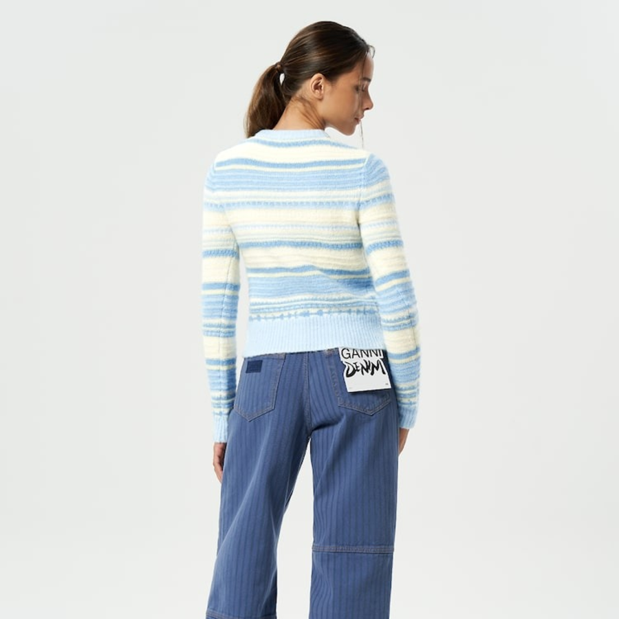 GANNI Soft Wool Stripe Cardigan – Skyway
