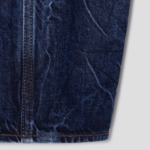 GANNI Crinkled Future Denim Strap Top – Blue