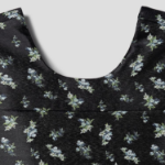 GANNI Floral Jacquard Sleeveless Open Neck Top – Black